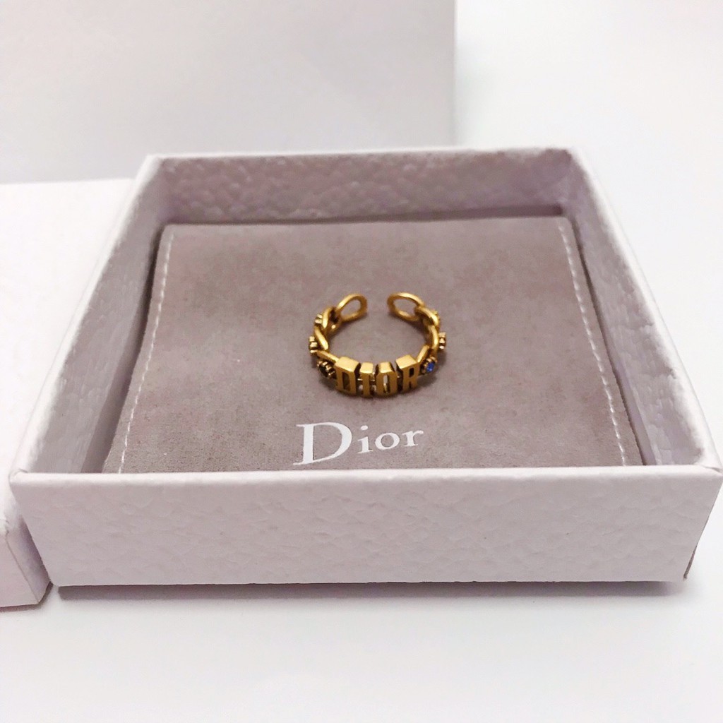 𝑫𝒊𝒐𝒓 2021 Brass Ring Gold Fashion JADIOR Couple Rings