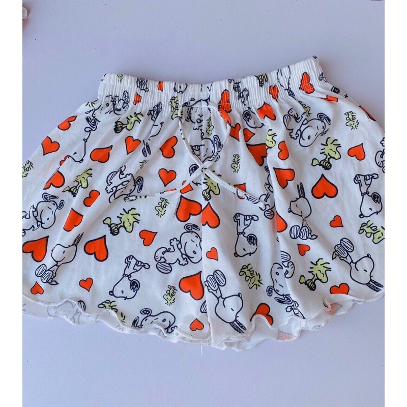Quần đùi thun hoạ tiết xinh | BigBuy360 - bigbuy360.vn