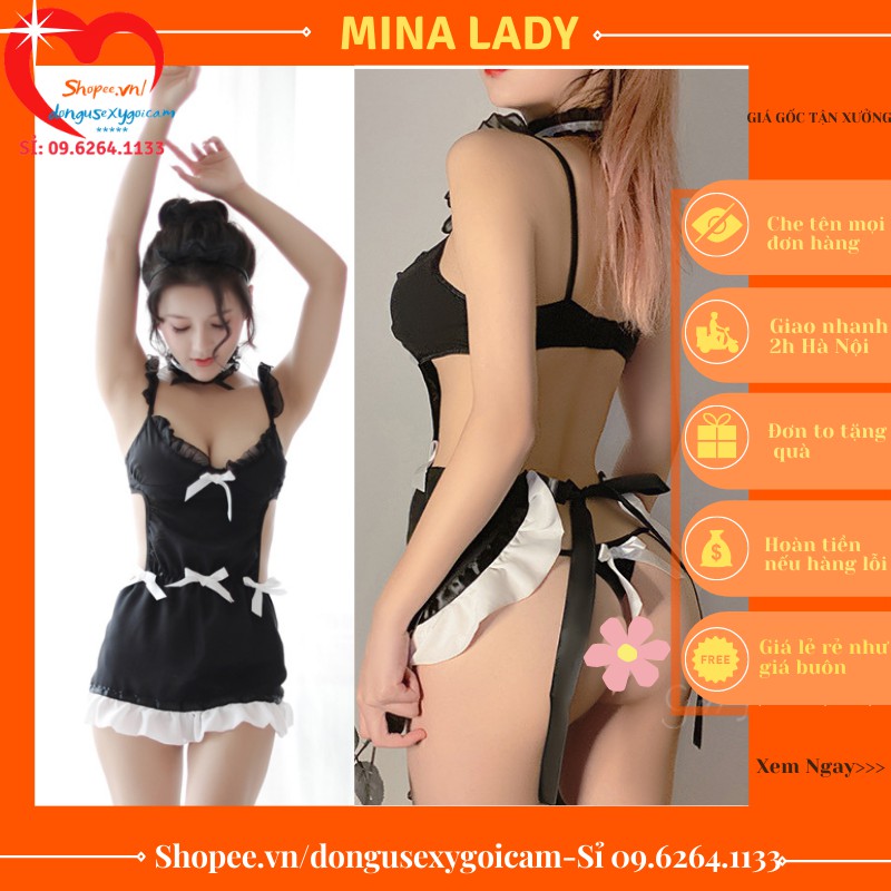 Cosplay Sexy Hầu Gái Nhật Bản - Cosplay Cô Giúp Việc Quyến Rũ Gợi Cảm 3 NƠ | BigBuy360 - bigbuy360.vn