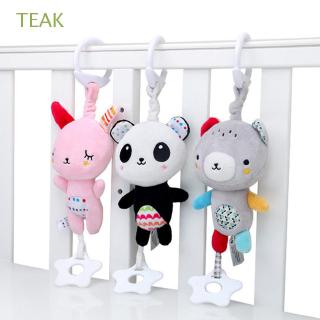 TEAK Cartoon Animal Rabbit Bear Development Teether Infant Baby Mobile Plush Doll