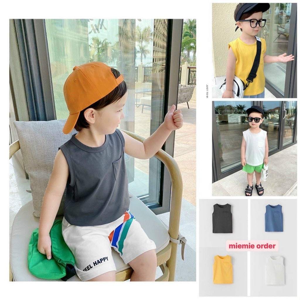 SET 4 ÁO BA LỖ BÉ TRAI COTTON, CHO BÉ DƯỚI 6 TUỔI - ẢNH THẬT