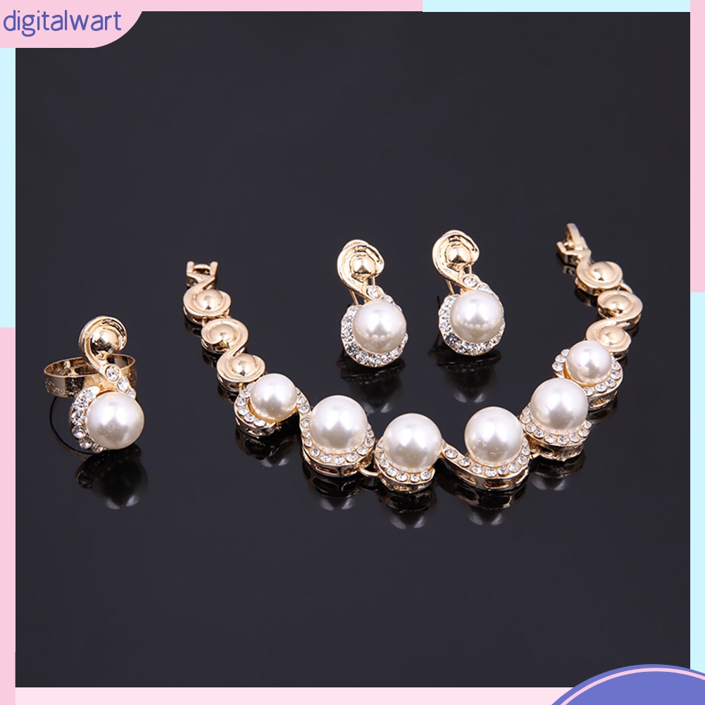 Set trang sức trang trí ngọc trai nhân tạo sành điệu hợp thời trang cho nữ