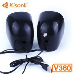 Loa vi tính 2.0 Kisonli V360 - Bảo Hành 12 Tháng (Màu ngẫu nhiên)