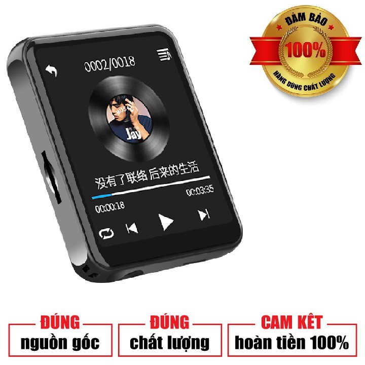 MÁY NGHE NHẠC MP3 BLUETOOTH RUIZU M9 BỘ NHỚ TRONG 16GB - MÁY NGHE NHẠC KHÔNG DÂY HỖ TRỢ ĐỌC SÁCH, XEM VIDEO