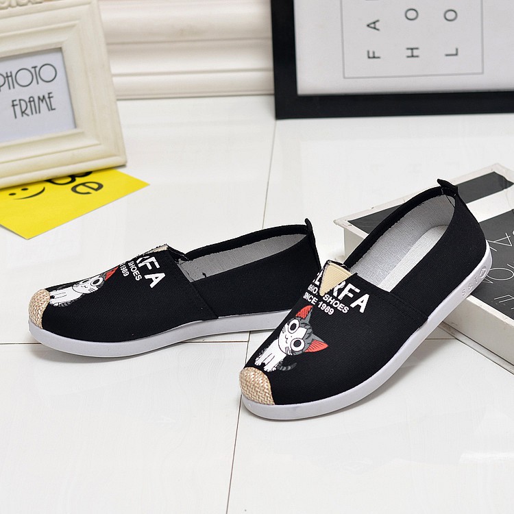 Giày slip on mèo cá tính , giày lười NỮ - GTTG29 siêu xinh | BigBuy360 - bigbuy360.vn
