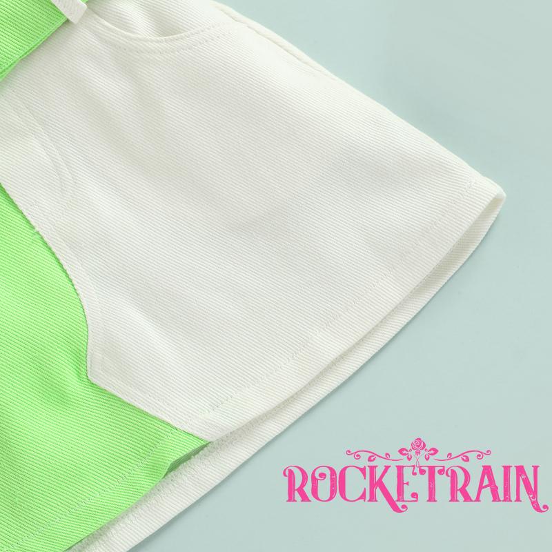 ✦Wb♡Set Áo Dệt Kim Không Tay Màu Trơn Phối Chân Váy Ngắn Kèm Thắt Lưng Sành Điệu Cho Nữ