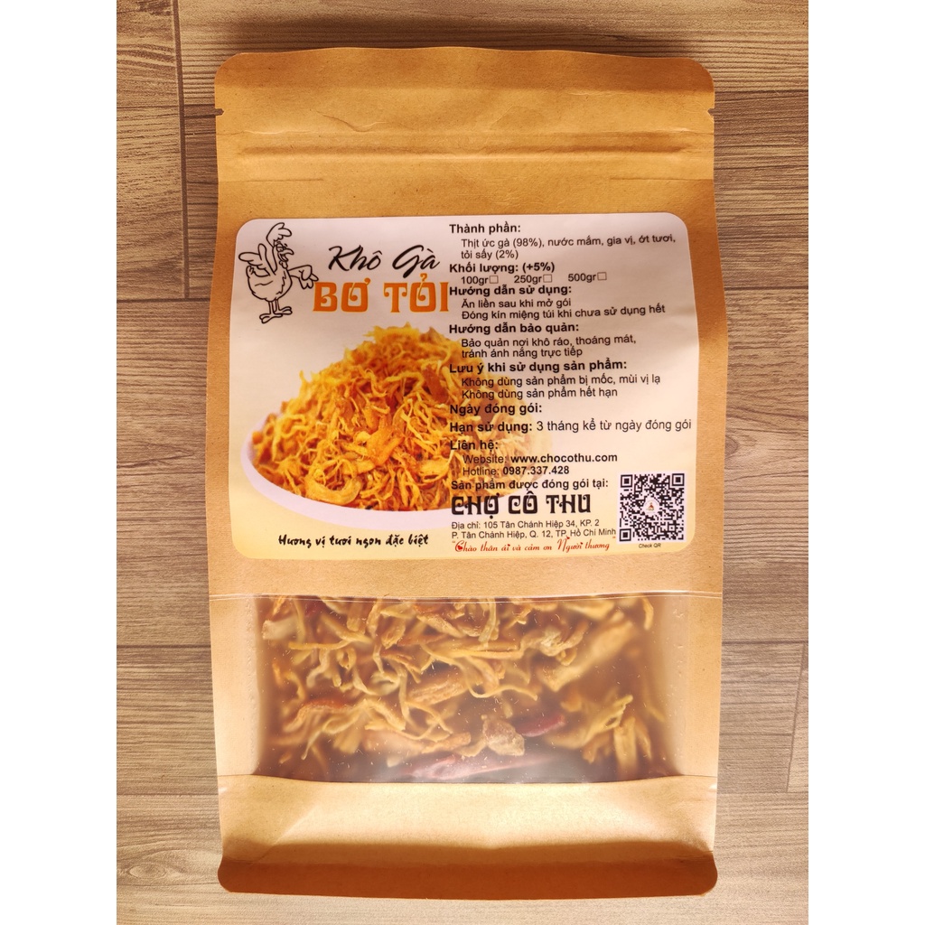 [Khô gà bơ tỏi thượng hạng - Hương vị đậm đà thơm ngon khó tả] | Chợ Cô Thu | BigBuy360 - bigbuy360.vn