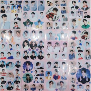 (Có sẵn) Bộ 12 tấm sticker, hình dán Vương Nhất Bác