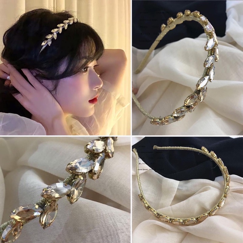 Cài tóc đính đá thời trang sang trọng