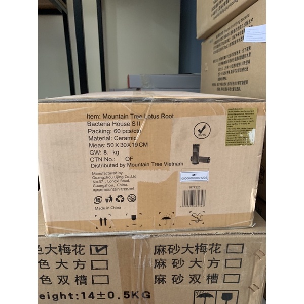 Sứ lọc củ sen Lotus Root Bacteria House I kích thước 16x4 cm