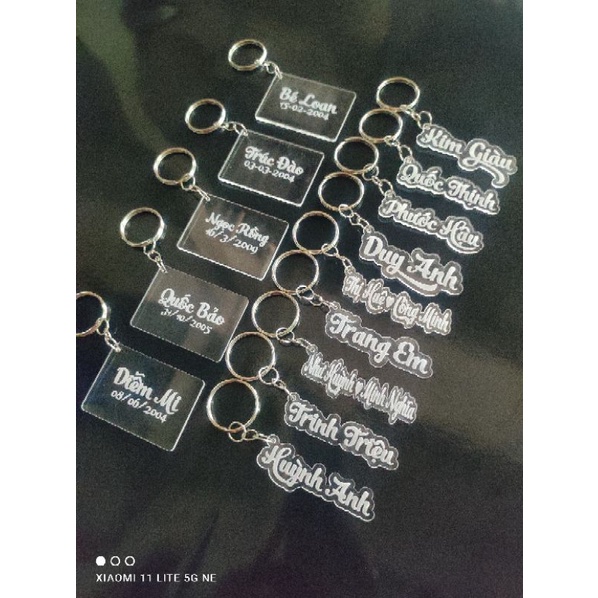 Móc Khoá Khắc Tên