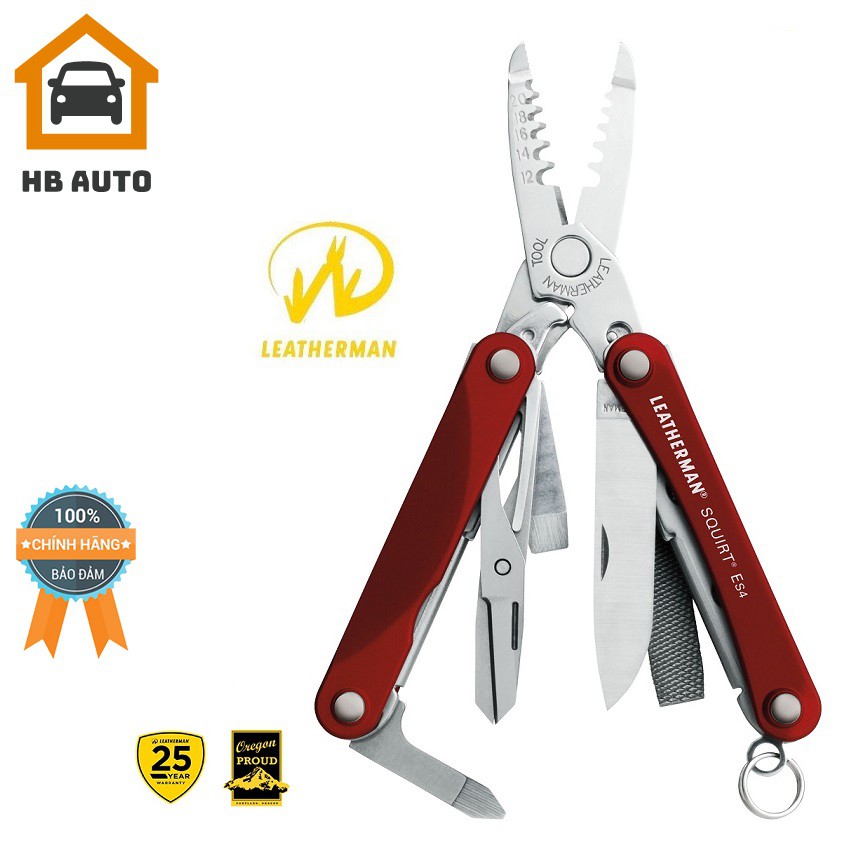 Kìm Đa Năng Leatherman Squirt ES4 9Tools tiện ích cho công việc hàng ngày hay đi du lịch ,dã ngoại.