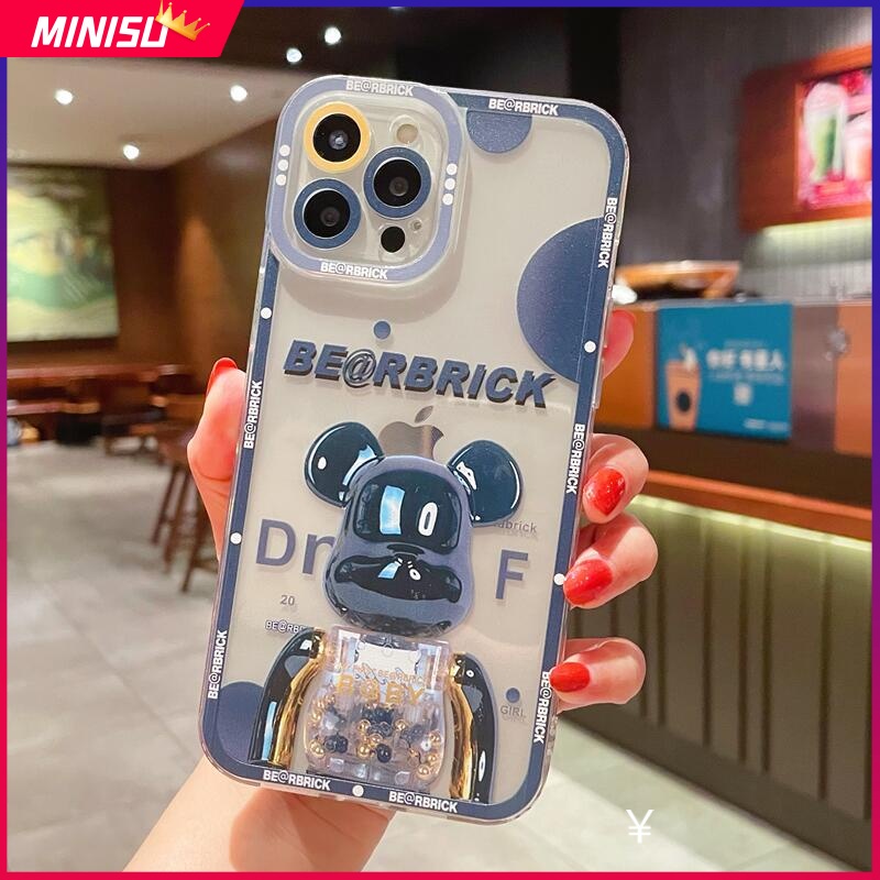 Ốp Điện Thoại Silicon Bảo Vệ Camera In Hình Gấu Đáng Yêu Cho Xiaomi Mi 11 11T 10T Pro 11Lite Poco X3 Pro NFC GT M3 F3