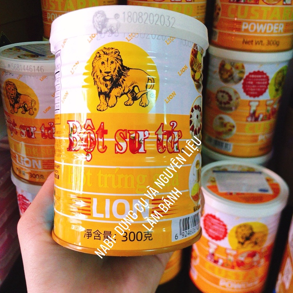 BỘT SƯ TỬ LION CUSTARD LON 100GR/300GR