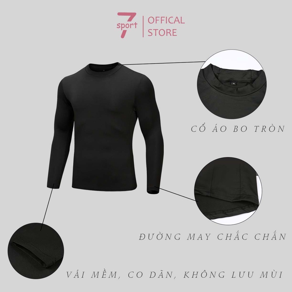 Áo giữ nhiệt nam dùng trong thể thao, đá bóng, bóng chuyền