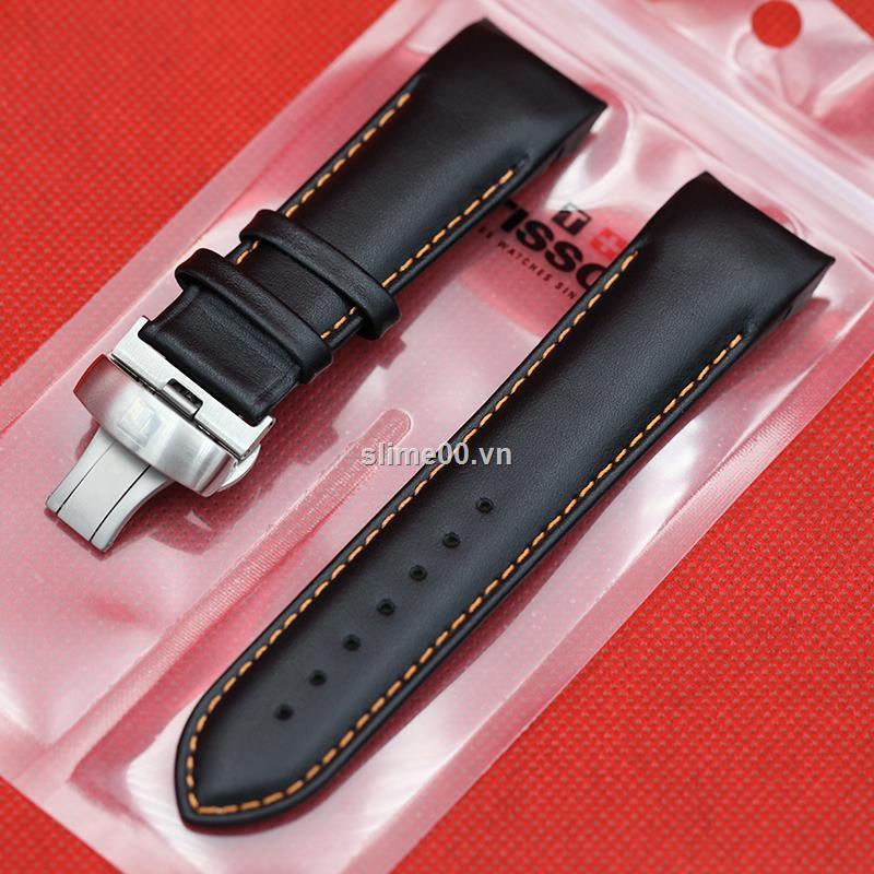 Dây đeo da cho đồng hồ nam T035 1853 Kurtu T035627a t035407a 24MM