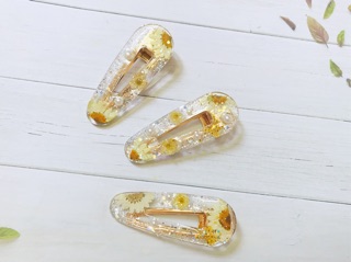 Kẹp Tóc Hoa Mini Cute – Kẹp Tóc Handmade Hoa Khô Resin, Phụ Kiện Tóc Nhỏ Xinh Dưới 100K