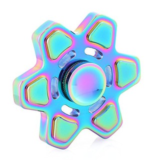 Con quay 6 cánh vuông kim loại cao cấp Rainbow Spinner Ssuper