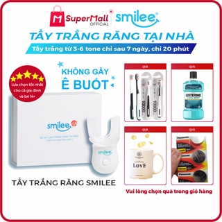 [Quà🎁🎁 + Freeship + Sale 25%] Tẩy trắng răng tại nhà Smilee chính hãng - Made in USA - Tẩy trắng 3-6 tone sau 7 ngày