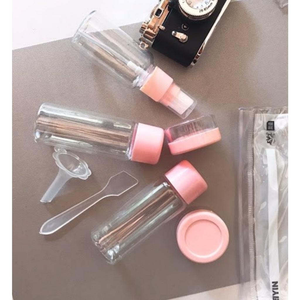 Bộ chiết mỹ phẩm  BEIYIN 7 món, 9 món có túi dựng tiện, đa năng đi du lịch, công tác - Hity Beauty