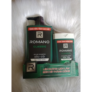 Romano - dầu gội cao cấp classic 650gr kèm chai 150g