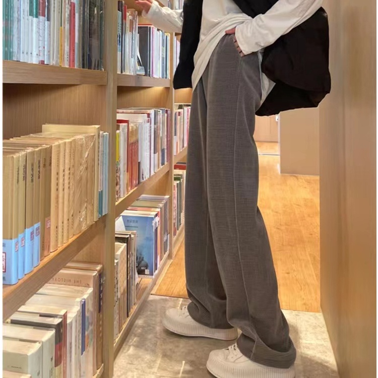 Quần dài SUXI ống rộng lưng cao thời trang Hàn Quốc cho nữ