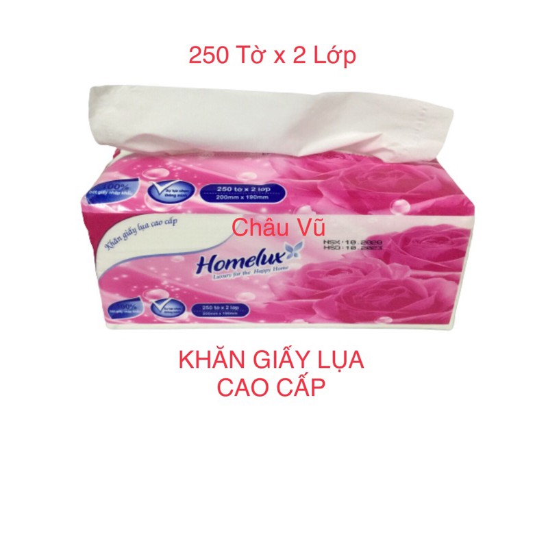 [FLASH SALE] Khăn Giấy Lụa Cao Cấp Bless You / VinaTissue/ Homelux 250 tờ