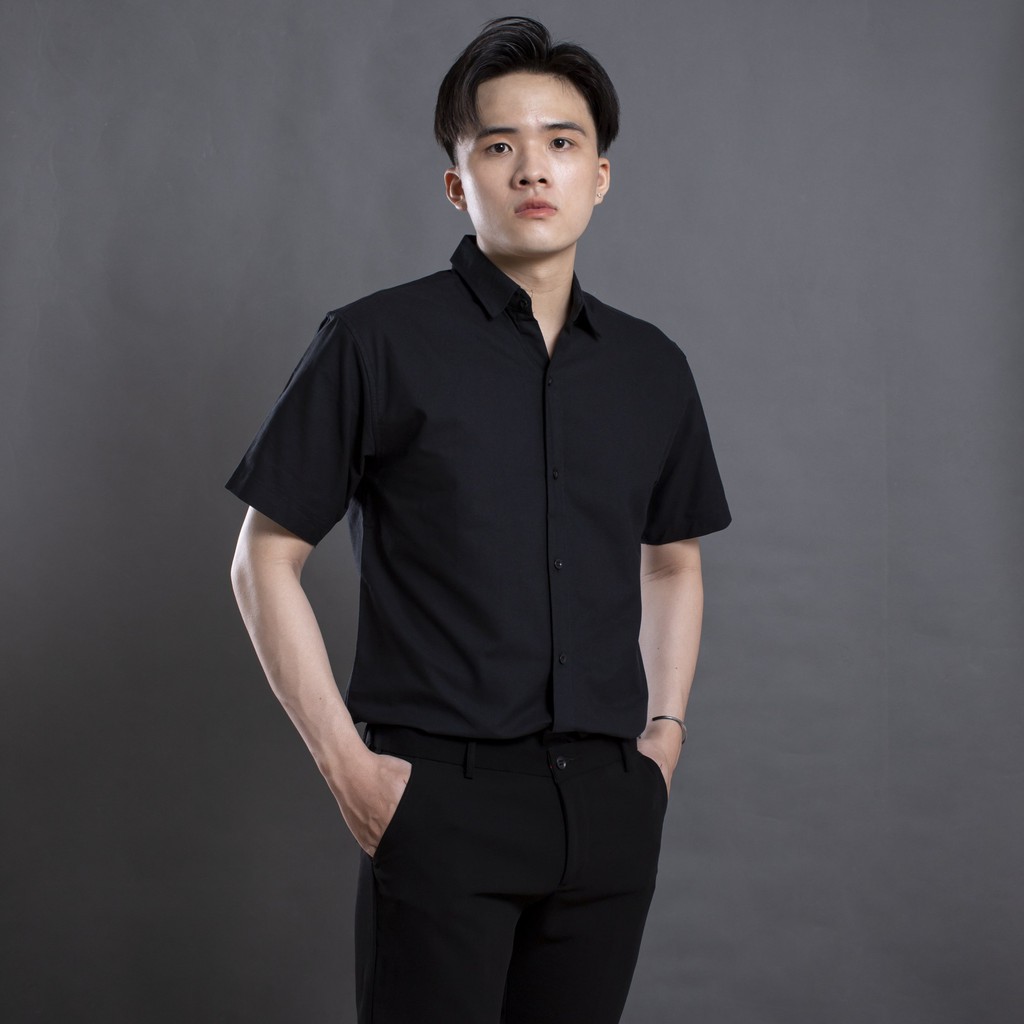Áo sơ mi nam ngắn tay LADOS - 8054 chất vải Oxford cực chuẩn - Áo sơ mi tay ngắn mẫu mới nhất | BigBuy360 - bigbuy360.vn