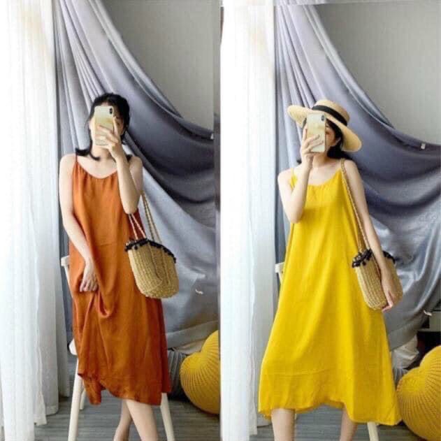 [ Mã FAMAYWA2 giảm 10K đơn 50K] VÁY 2 DÂY ĐŨI CÁT 5 MÀU CHO NỮ | BigBuy360 - bigbuy360.vn