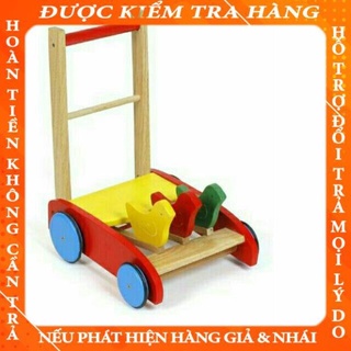 Xe gỗ tập đi 3 con chim cho bé  inhung