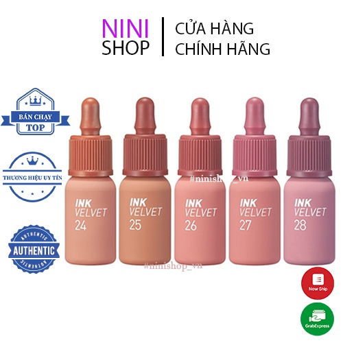 Son kem lì Peripera Ink Velvet màu mới và phiên bản giới hạn (22-30) - ninishop