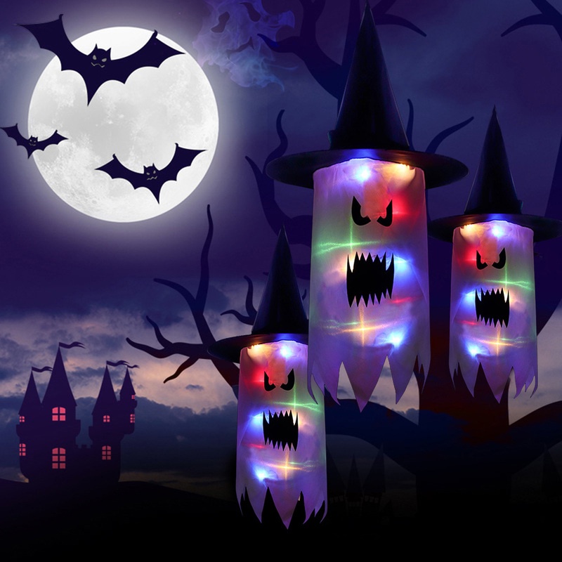 [All Saints' Day] Đèn LED Nhiều Màu / Đèn Treo Trang Trí Không Khí Trong Bóng Tối / Tiệc Halloween Kinh Dị