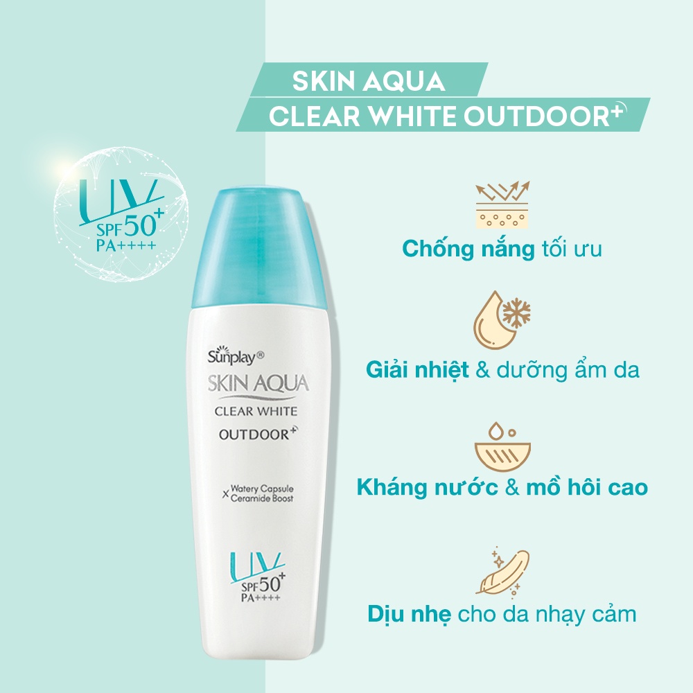 Gel chống nắng dưỡng da khi vận động mạnh Sunplay Skin Aqua Outdoor+ SPF50+ PA++++ (30g)