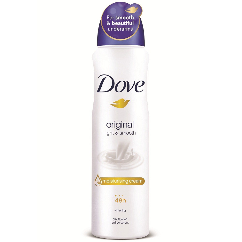 Xịt Khử Mùi Dove 150ml Có Hương Original Nhập Khẩu Châu Âu.