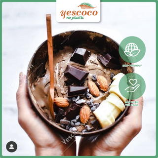 Bát Gáo Dừa Sinh tố, Kem, Papaya THÔ MỘC | YESCOCO XƯỞNG SẢN XUẤT
