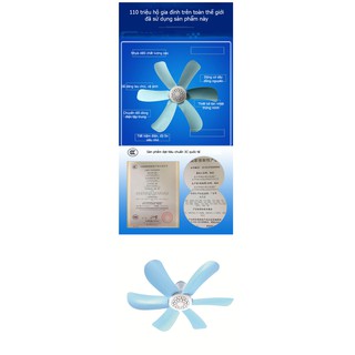 QUẠT TRẦN MINI 6 CÁNH - LOẠI MỚI