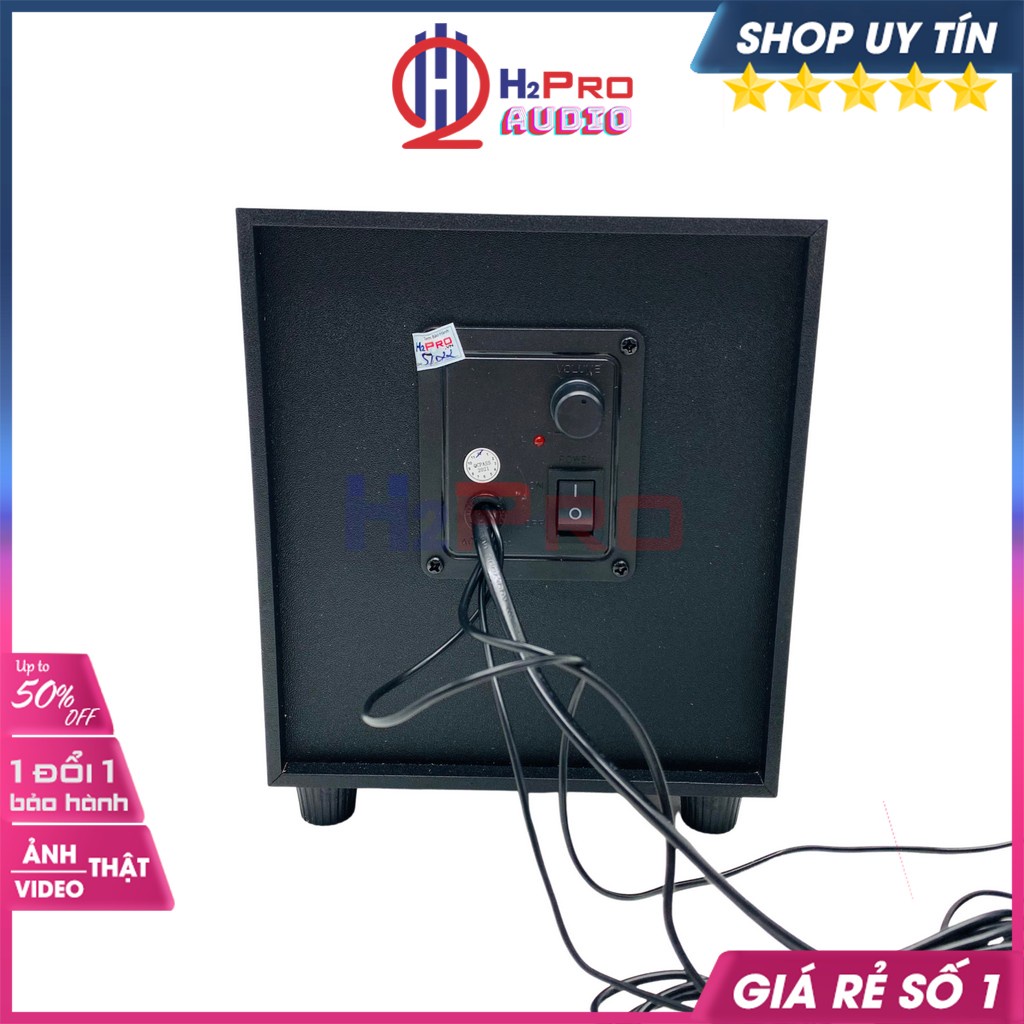 Loa Vi Tính 2.1, Loa Máy Tính H2pro S907 Cao Cấp, Cắm Jack Aux, Nhạc Hay, Bass Ấm, Nhỏ gọn, Dùng Cho Học Tập-H2Pro Audio