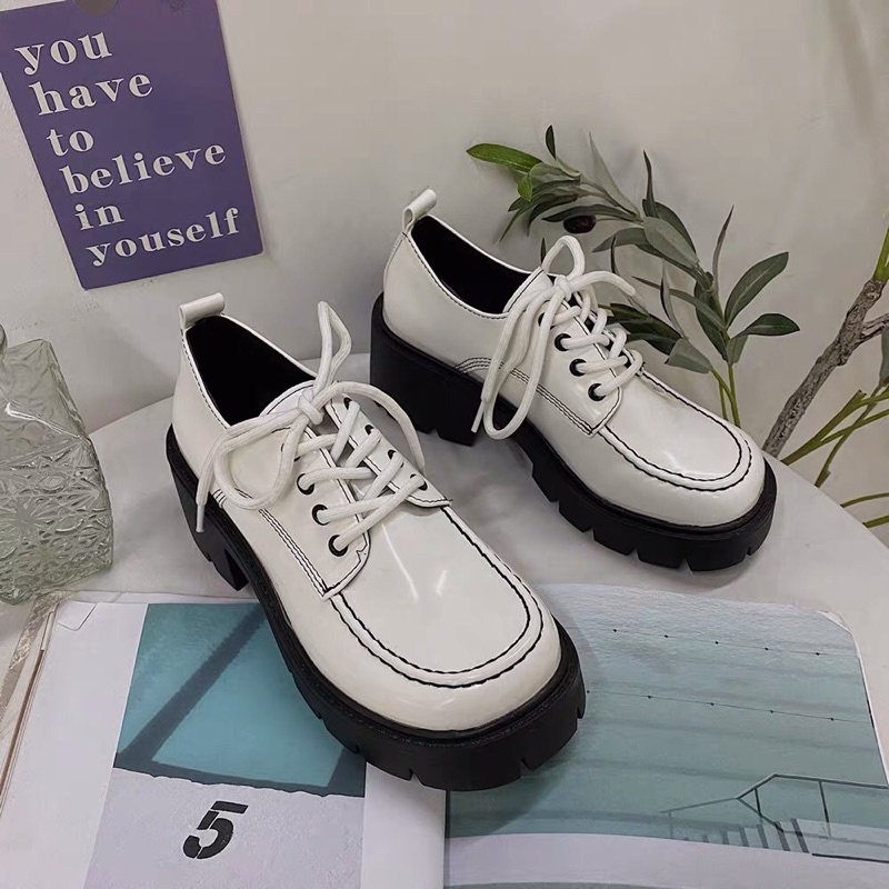 ẢNH THẬT CẬN CHẬT GIÀY ULZZANG ĐẾ CAO 5CM CAO CẤP LOẠI 1