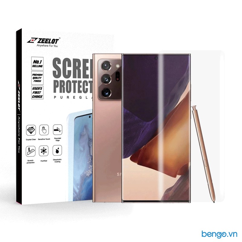 Dán cường lực dành cho Samsung Galaxy Note 20 Ultra Loca UV Zeelot PureGlass 3D Clear