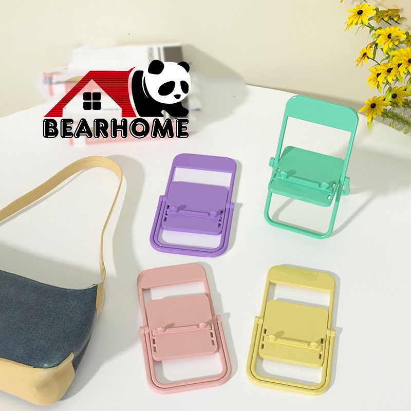 Giá đỡ điện thoại hình cái ghế BEARHOME. Chất liệu nhựa dẻo bền và chắc chắn