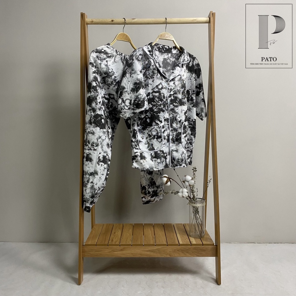 Bộ pijama viền tay ngắn quần dài cực đáng yêu, chất liệu kate giặt không phai không nhàu (ảnh shop chụp) | BigBuy360 - bigbuy360.vn