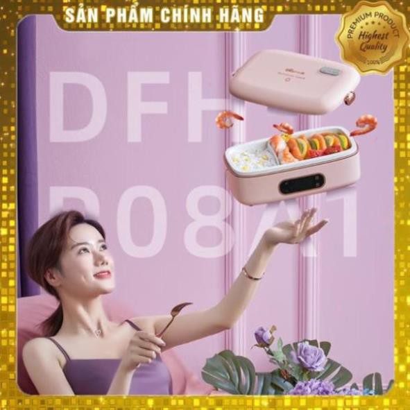 Hộp cơm cắm điện Bear DFH-P08A1, sử dụng để nấu chín, hâm nóng, giữ nhiệt cho thức ăn