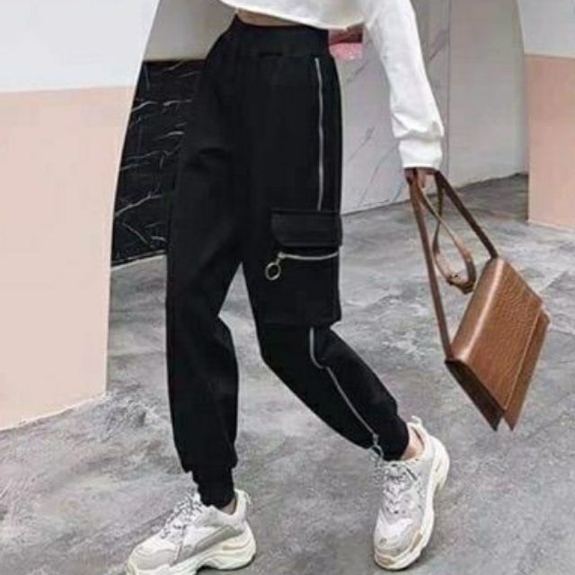 mua 1 tặng 1 Quần jogger túi hộp chạy dây khoá unisex basic ulzzang | BigBuy360 - bigbuy360.vn