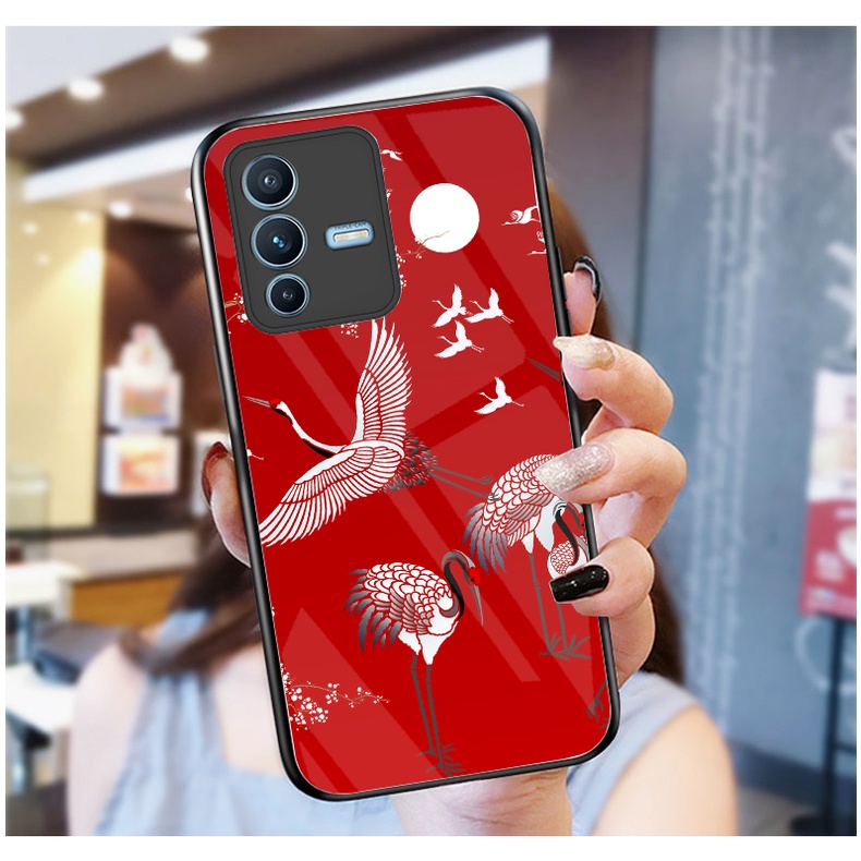Ốp Lưng VIVO V23 5G mặt kính cường lực cao cấp