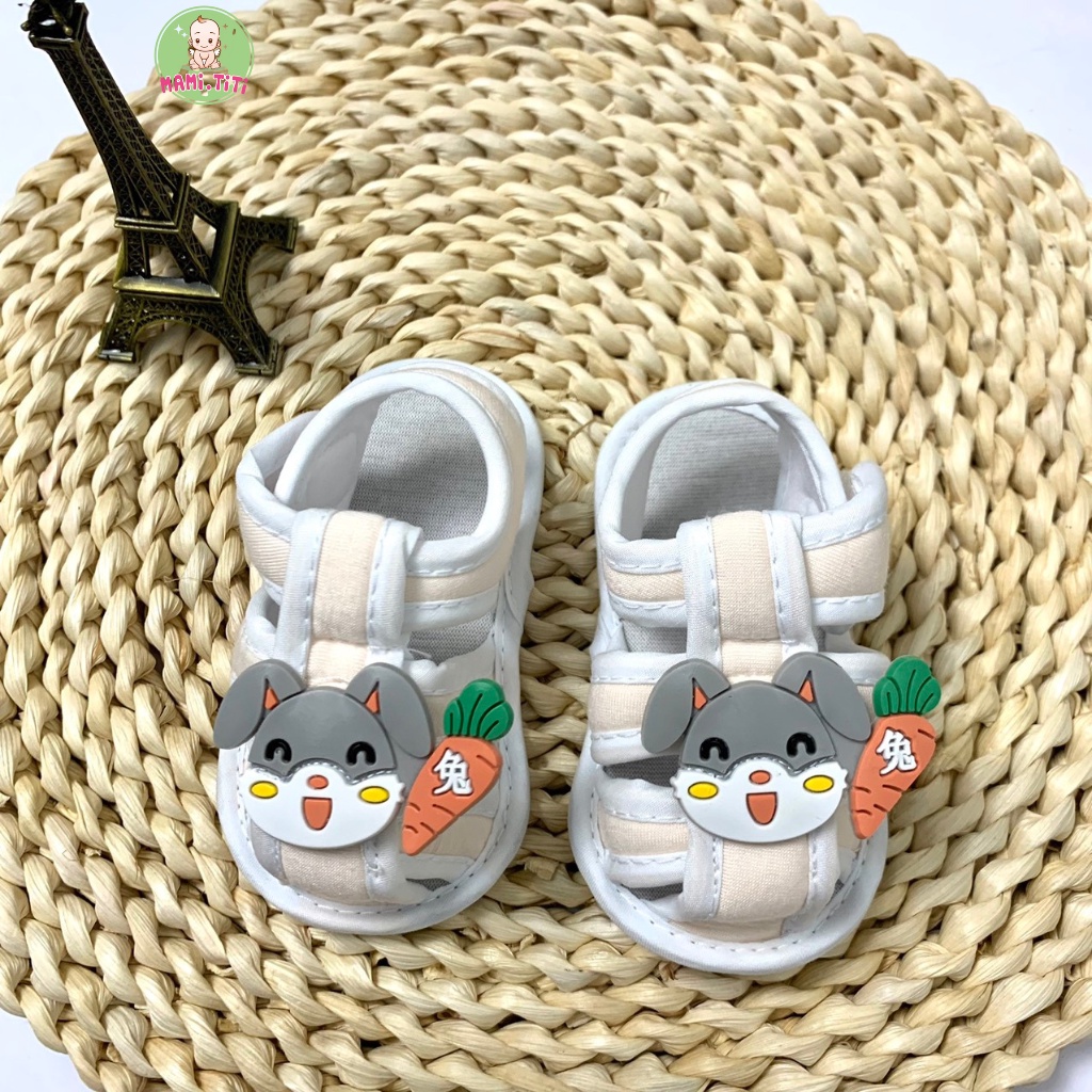 Dép tập đi cho bé, giày cho bé tập đi quai mềm đế chống trượt cho bé