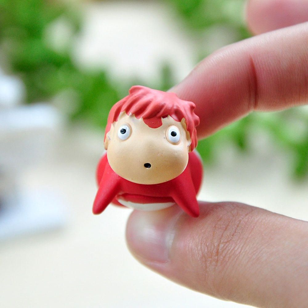 Mô hình mini kiểu Ponyo On The Cliff đáng yêu trang trí nhà búp bê