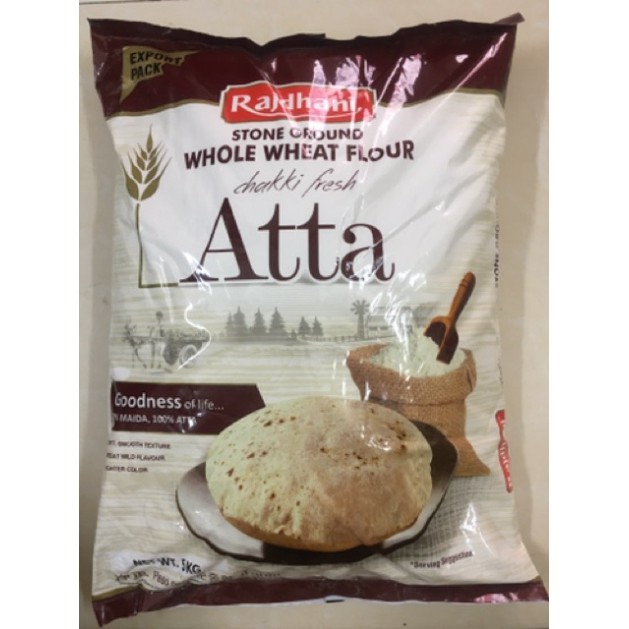 5kg Bột mì nguyên cám/bột mì Atta (nguyên túi 5kg)