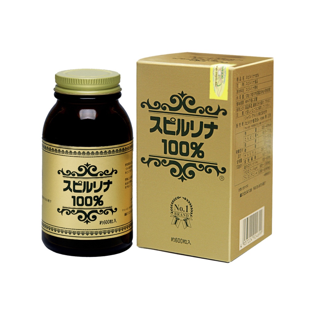 Tảo Xoắn Spirulina 100% LABORE, Hỗ Trợ Tăng Cường Sức Đề Kháng, Điều Hòa Lượng Mỡ Trong Máu Hộp 600 Viên