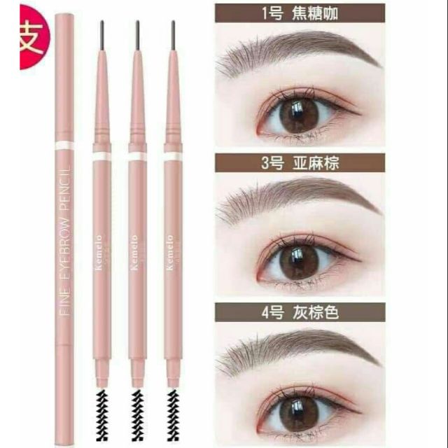 [ Chính hãng] Chì kẻ mày 2 đầu kemelo