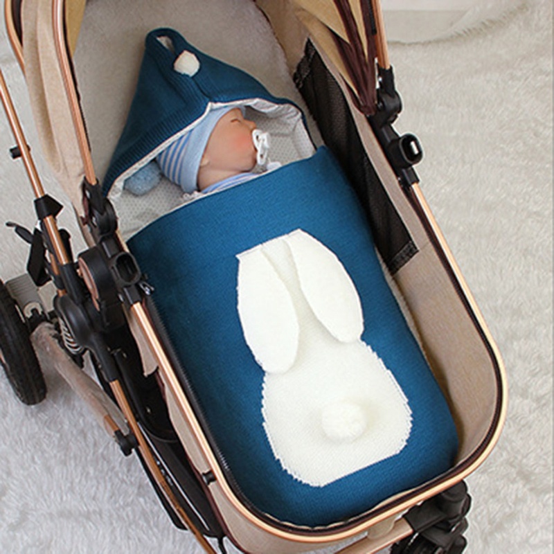 Túi Ngủ Dạng Bao Thư Bằng Vải Dệt Kim Cho Bé